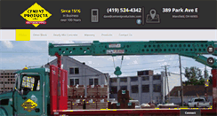 Desktop Screenshot of cementproductsinc.com